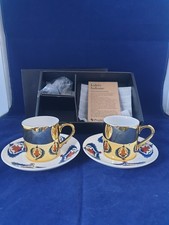 2x Pasabahce Turkish Porcelain Coffee Cup And Saucer Set Gift Set. Boxed. New