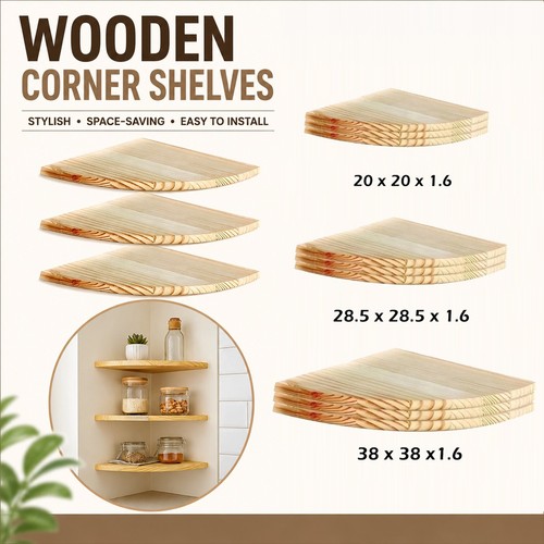 Wooden pine natural - natural, corner