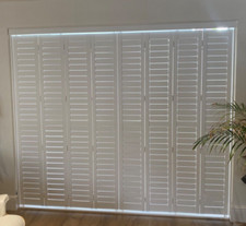 Hardwood Shutters in White for patio door or room divider, Brand New Mis-measure