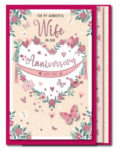 Wedding anniversary card - wedding,
