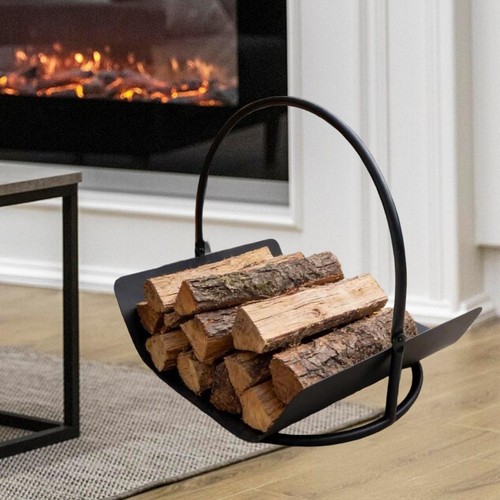 Iron log holder wood storage - holder,