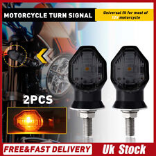 2x Universal 12LED Motorcycle Motorbike Turn Signal Indicators Light Lamp Amber