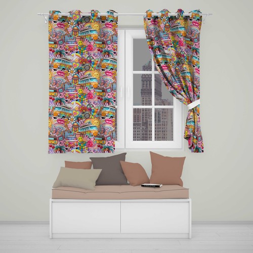 Blackout eyelet curtains - blackout,