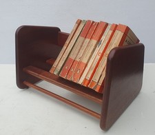 Mid Century Solid TeaK Book Shelf / Book Trough