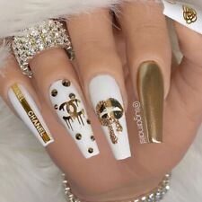 Gold Nail Art Stickers Shiny