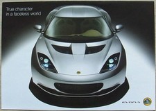 LOTUS EVORA Car Sales Specification Leaflet 2008