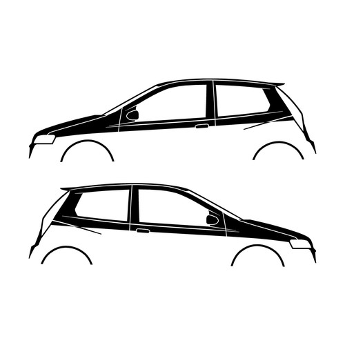 Set car decal stickers - car,