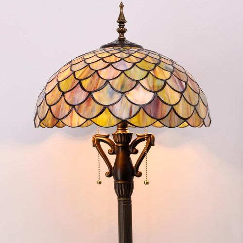 Antique tiffany floor - floor, lamp