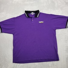 Spit Fire Spark Plugs Shirt Mens Extra Large Polo Car Racing Checker Flag Adult