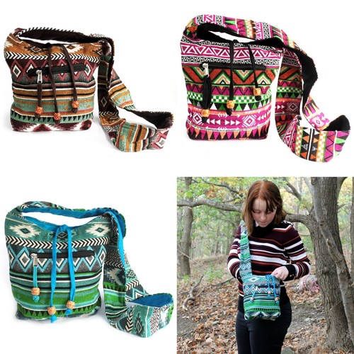 Jacquard sling shoulder bag - shoulder,