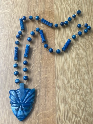 Vintage mexican stone necklace - vintage,
