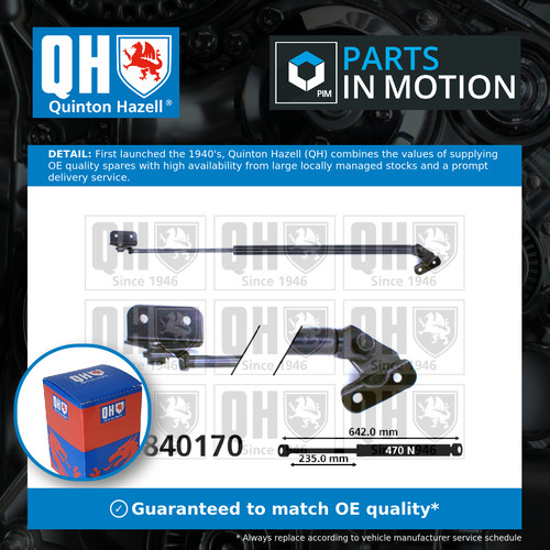 Boot gas strut fits - gas,