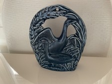 Holkham Pottery, Holkham Park Norwich, Blue Canadian Geese Ornament.