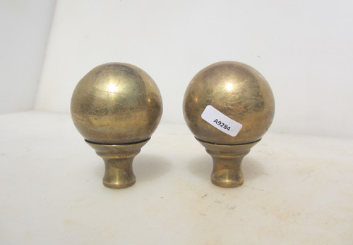 Victorian brass curtain pole - brass,