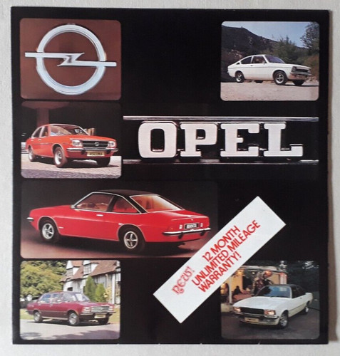 Opel range brochure 1975 - brochure,
