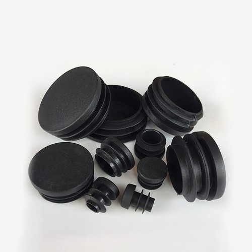 Round plastic black blanking - black,