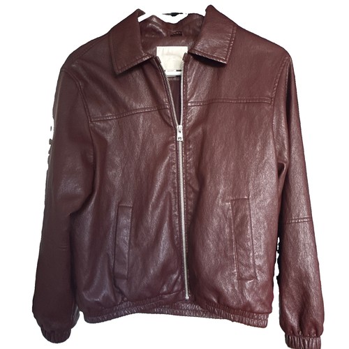Zara maroon faux - maroon, leather