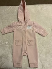 Ted Baker Baby 0-3 Months Pink Hooded Outfit Excellent Condition