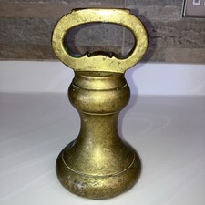 VINTAGE 7LB BRASS BELL WEIGHT