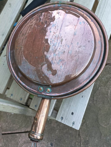 Large antique copper bed - copper,