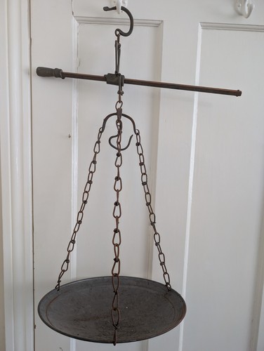 Brass steelyard antique - , scale