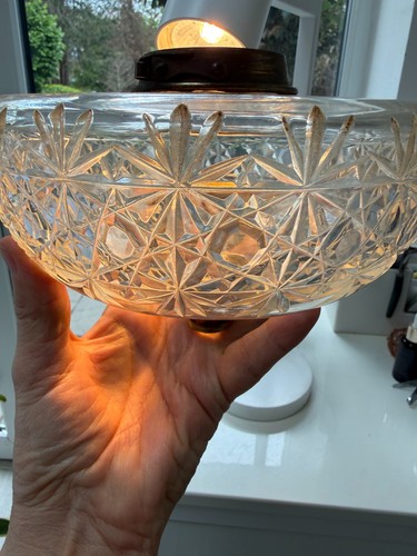 Antique heavy daisy - antique, glass
