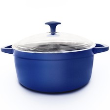 Blue Diamond 24 cm Stockpot with Lid Ceramic Non-Stick Soup/Pasta Pot (Open Box)