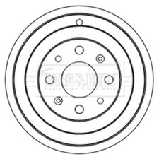 1x Brake Drum (Single) For