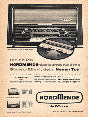 1958 nordmende radio original - nordmende,