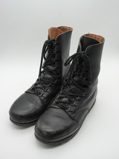 Vintage Bally Swiss Army Combat Boots US 11/EUR 45 Black Steel Toe Lace Up Field