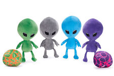 Alien Area 51 Soft Toys Reversible Egg Zippped Plush Space UFO Super soft
