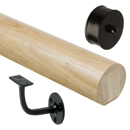 Solid oak mopstick - oak,