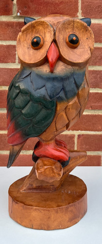 Hand carved painted - painted, large