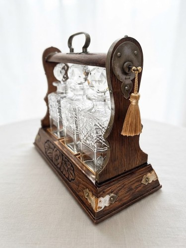 Antique oak silver plate - oak, &