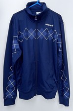 Adidas Originals Argyle Track Top Jacket Navy Rare Size Medium