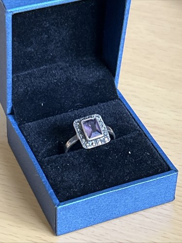 Vintage 925 silver amethyst - amethyst, &