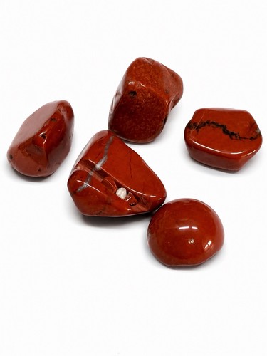 Red jasper tumbled - 5x, stones