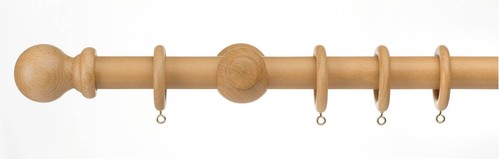 Wood curtain pole - pole, 35mm