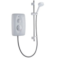 Mira Jump Multi-Fit Electric Shower 7.5kw White Chrome Bathroom 1.1788.477