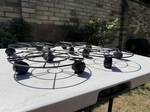Garden black plant pot - x4,