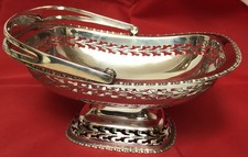 silver plate fruit basket/