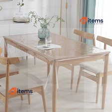 DASIAUTOEM Transparent Table Film Tablecloth (220 x 140 cm)