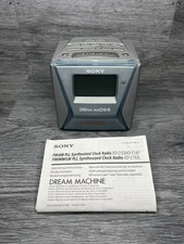 Sony Dream Machine ICF-C153L Alarm Clock Radio Silver Tri-Band Digital Display