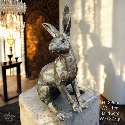 Sitting hare rabbit ornament - sitting,