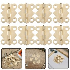  100 Pcs Small Box Hinges Jewellery Vintage Decorative Latch Hasp H-shape