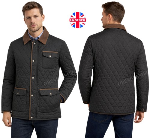 Mens quilted coat jacket - mens,