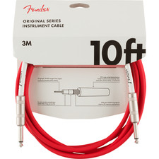 Fender 3M (10') Original Series Instrument Cable - Fiesta Red