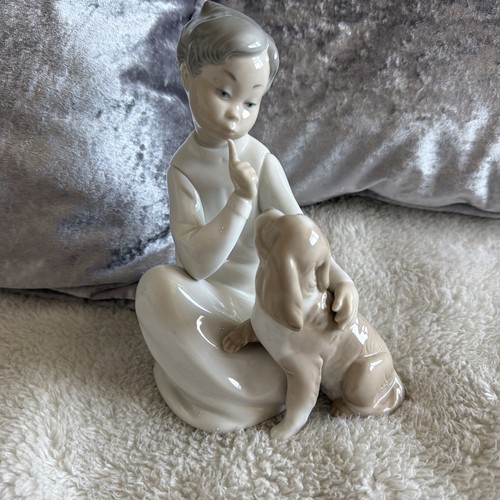 Lladro shhh quiet puppy - lladro, #4522
