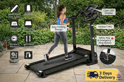 Treadmill foldable running - foldable,