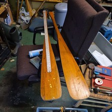 Two (2) Vintage Wood Oar